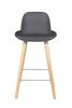 ZUIVER Albert Kuip low bar stool dark gray