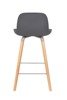 ZUIVER Albert Kuip low bar stool dark gray