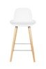 ZUIVER Albert Kuip low bar stool white