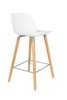 ZUIVER Albert Kuip low bar stool white