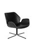 ZUIVER Nikki Lounge Swivel Chair Black