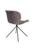 ZUIVER OMG Velvet Chair Gray