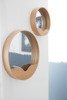 ZUIVER Round 40cm Brown Wall Mirror