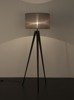 ZUIVER Tripod floor lamp, gray and black