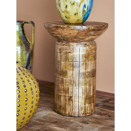 Yasme Side Table, Nature, Mango