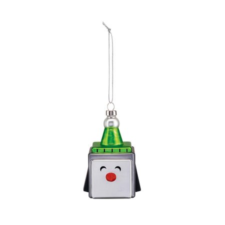 Bombka ALESSI Le Palle Quadrate Cubik Penguin wielokolorowa