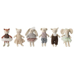 BLOOMINGVILLE ANIMAL FRIENDS soft doll set pink