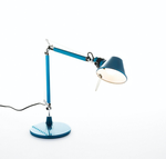 Lampa biurkowa Artemide Tolomeo Micro niebieska