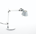 Lampa biurkowa Artemide Tolomeo Micro srebrna