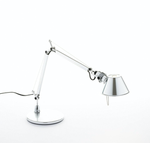 Lampa biurkowa Artemide Tolomeo Micro srebrna polerowana