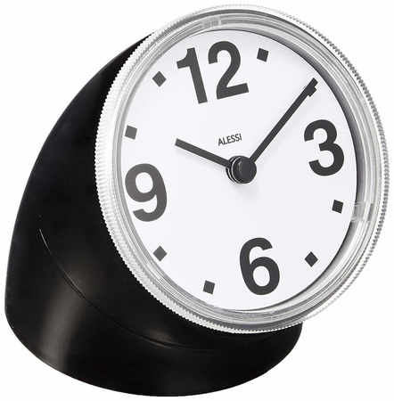 ALESSI Cronotime black desk clock