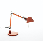 Lampa biurkowa Artemide Tolomeo Micro pomarańczowa