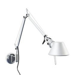 Lampa ścienna Artemide Tolomeo Micro srebrna