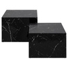 Coffee Table MOSS Unique black marble Marquina