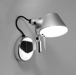 Lampa Artemide Tolomeo Faretto Micro LED srebrna