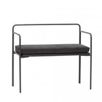 Ławka tapicerowana Hübsch SIMPLY czarna