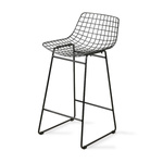 Wire bar stool black
