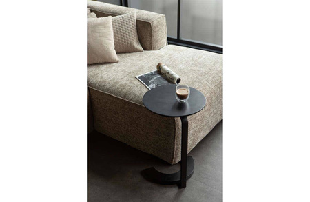 Floor table wood/metal black (outlet)