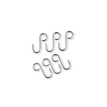 6 sztuk haczyków Eva Trio srebrnych