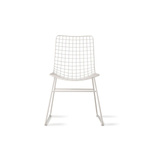 Metalowe krzesło druciane HKLIVING białe