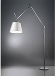 Lampa podłogowa Artemide Tolomeo Mega 42 cm srebrna ze ściemniaczem