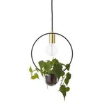 Lampa wisząca z doniczką Bloomingville złota