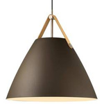 Lampa wisząca Nordlux STRAP brązowa rozmiar 48 cm