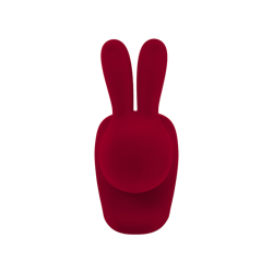 Krzesełko dziecięce Rabbit velvet QeeBoo czerwone