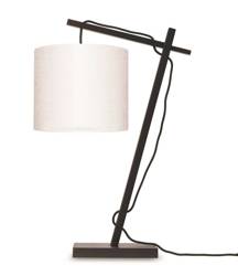 Lampa biurkowa czarna ANDES 18x15 biała