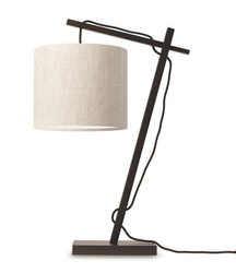 Lampa biurkowa naturalna ANDES 18x15 jasny len