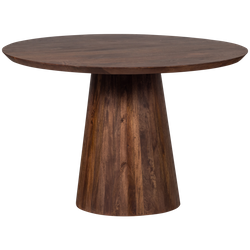 Stół LIMIT okrągły drewno mango brązowy Ø130cm