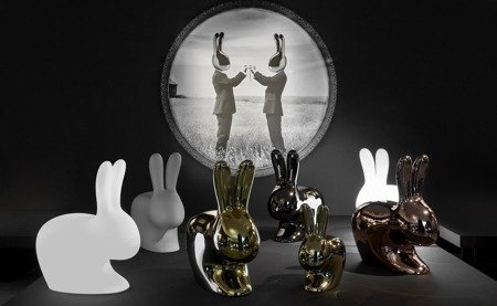 Krzesełko Qeeboo Rabbit Chair jasnoniebieskie