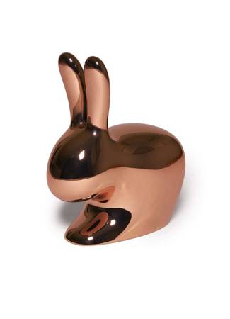 Krzesełko Qeeboo Rabbit Chair miedziane