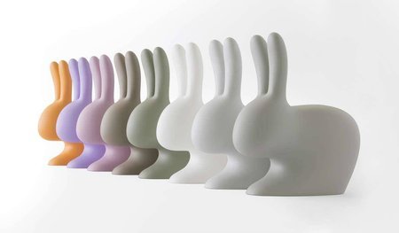 Krzesełko Qeeboo Rabbit Chair szare