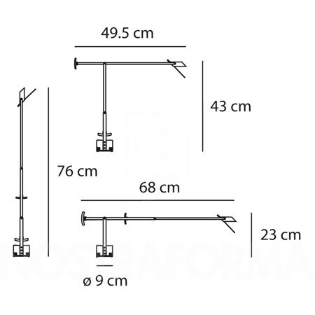 Lampa biurkowa Artemide Tizio Micro czarna