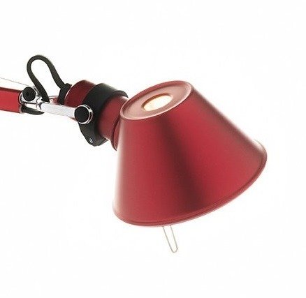 Lampa biurkowa Artemide Tolomeo Micro czerwona