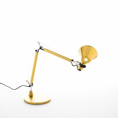 Lampa biurkowa Artemide Tolomeo Micro złota