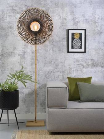 Lampa podłogowa KALIMANTAN GOOD&MOJO czarno naturalna rozmiar M