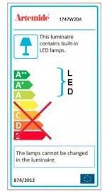 Lampa ścienna Artemide Demetra Micro czarna