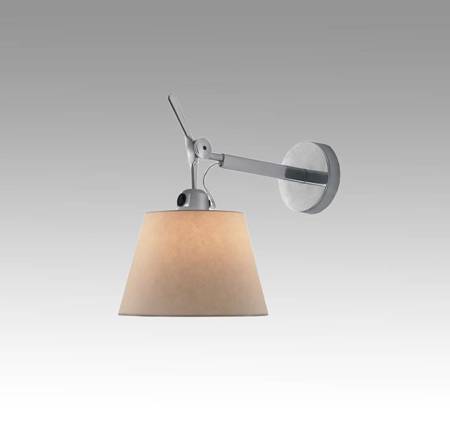 Lampa ścienna Artemide Tolomeo Parete 18 cm pergamin