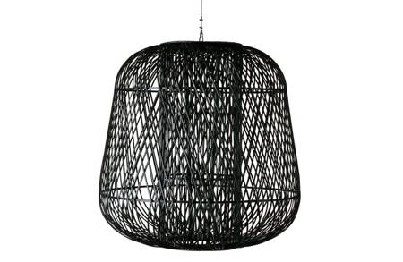 Lampa wisząca MOZA czarny bambus 100x100cm