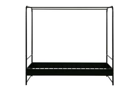 Łóżko BUNK metalowe czarne 90x200 cm