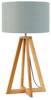 Lampa stołowa Everest 4-nożna 34cm/ abażur 32x20cm, lniany jasnoszary